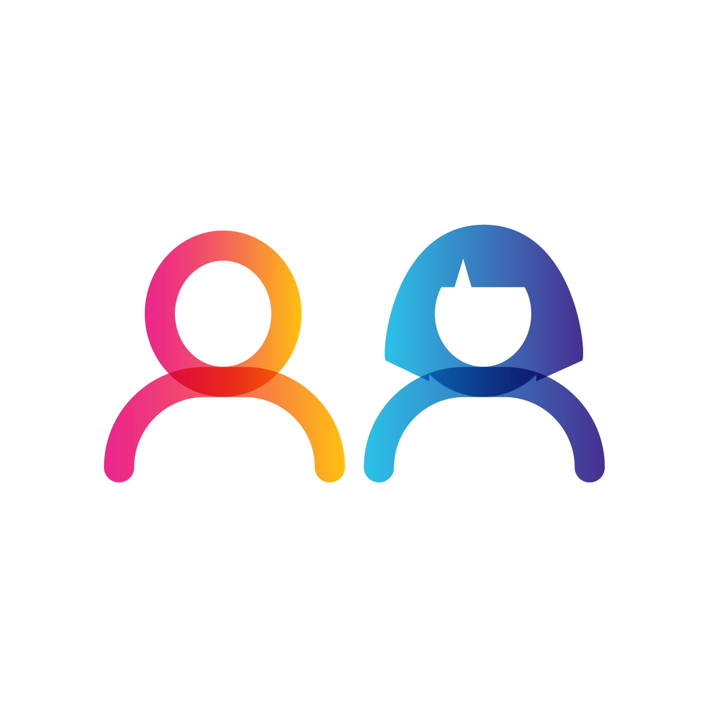 Two people icon