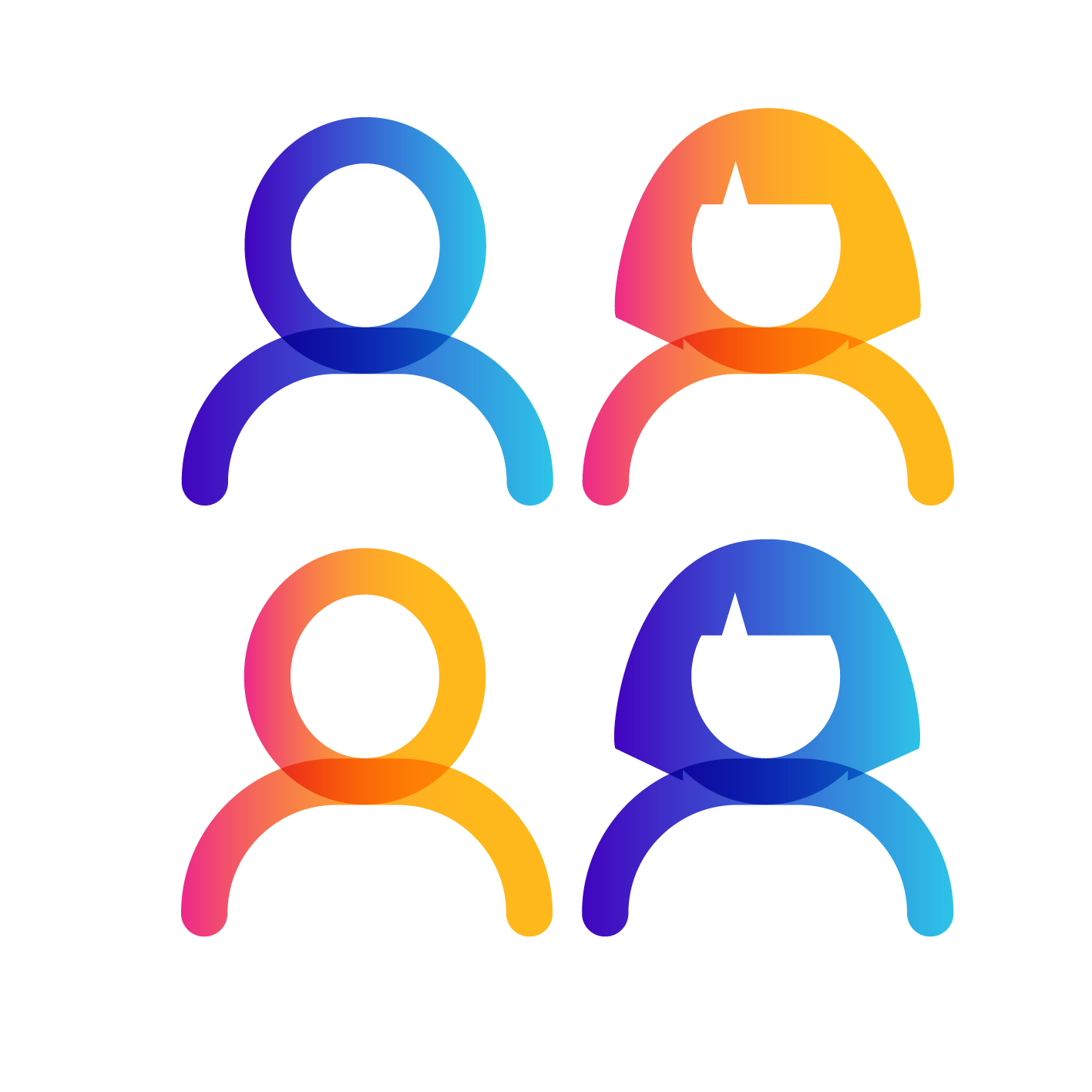 Four people icon
